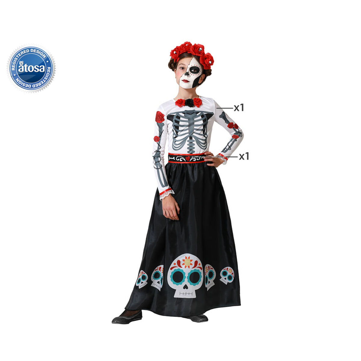 Costume per Bambini Scheletro - Immagine 6