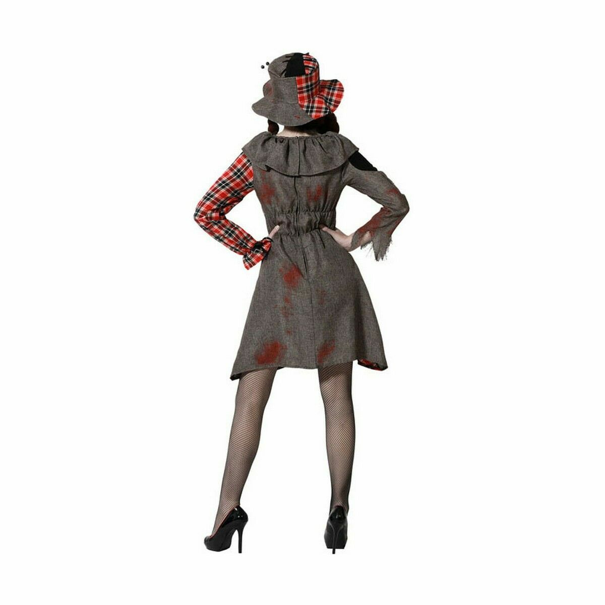 Costume per Adulti Grigio Bambola Voodoo (2 Pezzi) - Immagine 6