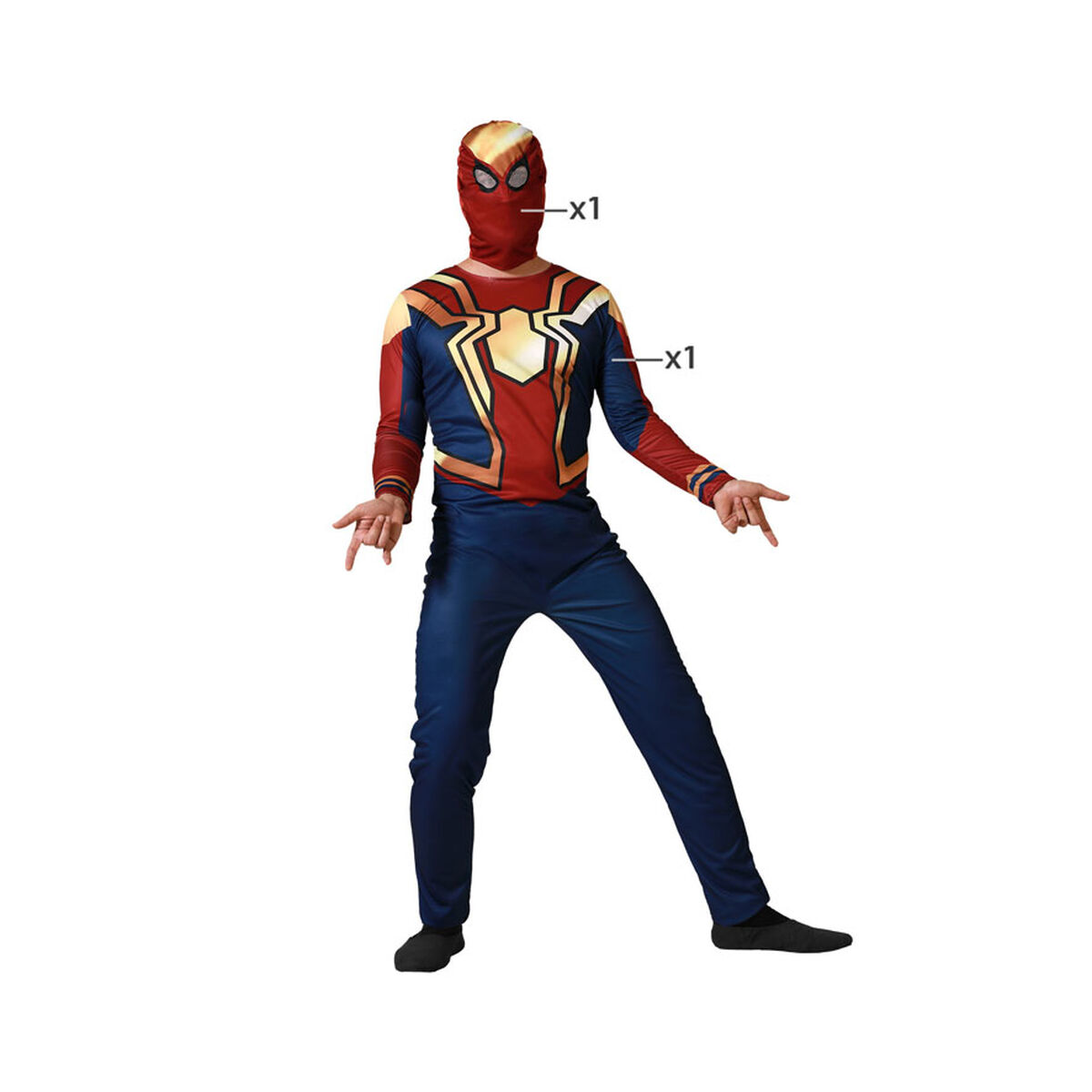 Costume per Adulti Eroe di Fumetti (2 Pezzi) - Immagine 2