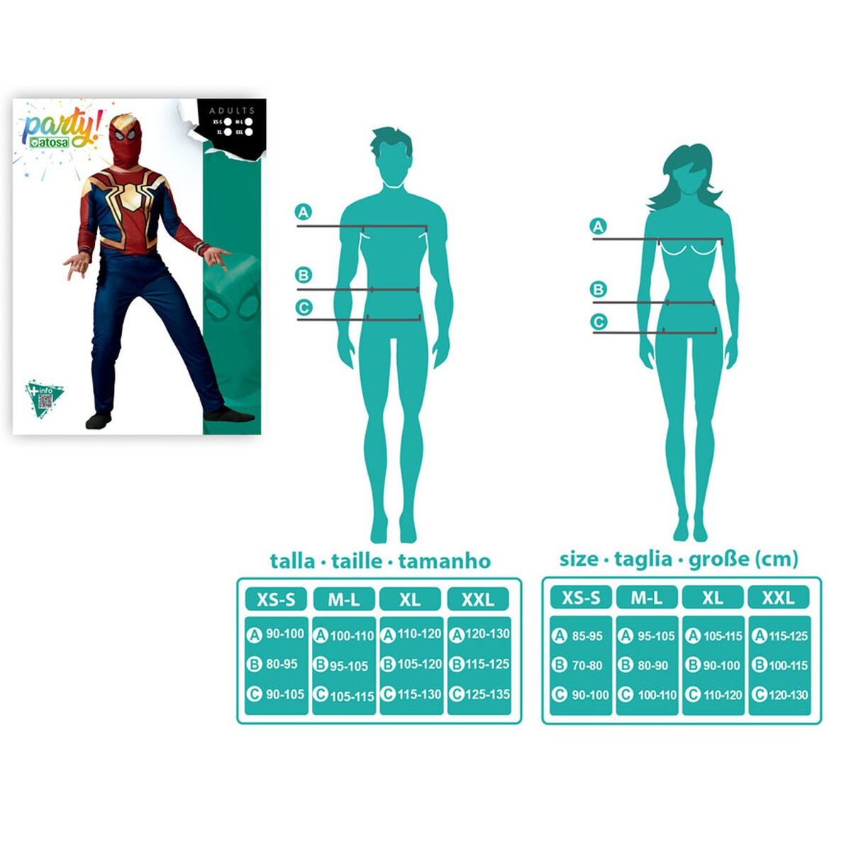 Costume per Adulti Eroe di Fumetti (2 Pezzi) - Immagine 5