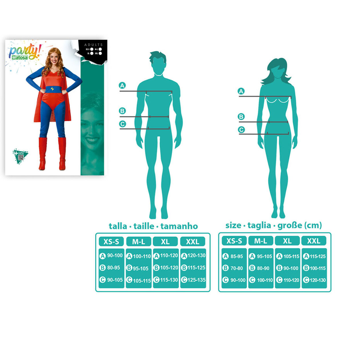 Costume per Adulti Supereroe Donna - Immagine 4