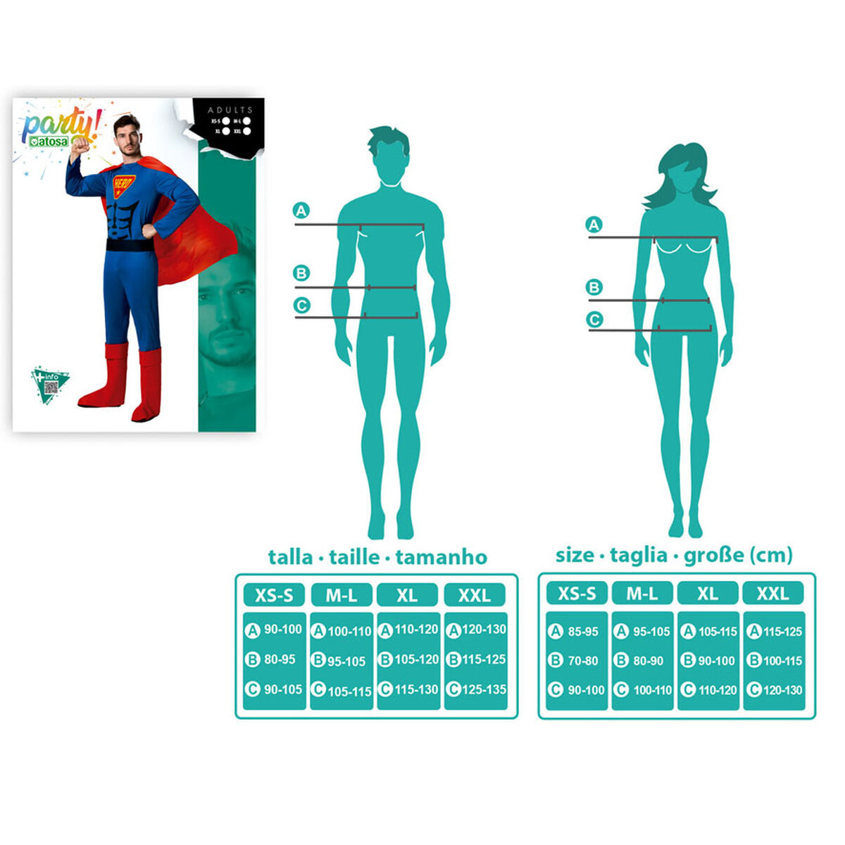 Costume per Adulti Eroe di Fumetti - Immagine 5