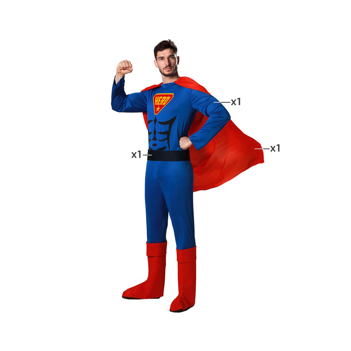 Costume per Adulti Eroe di Fumetti - Immagine 2