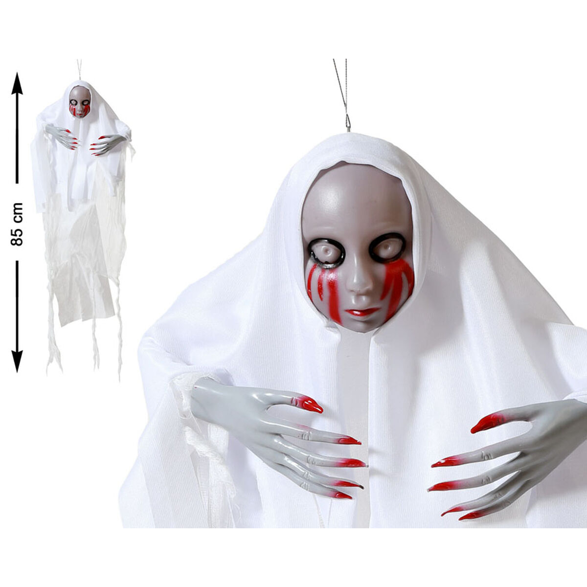 Decorazione per Halloween Pupazzo Diabolico 73 x 85 cm - Immagine 2