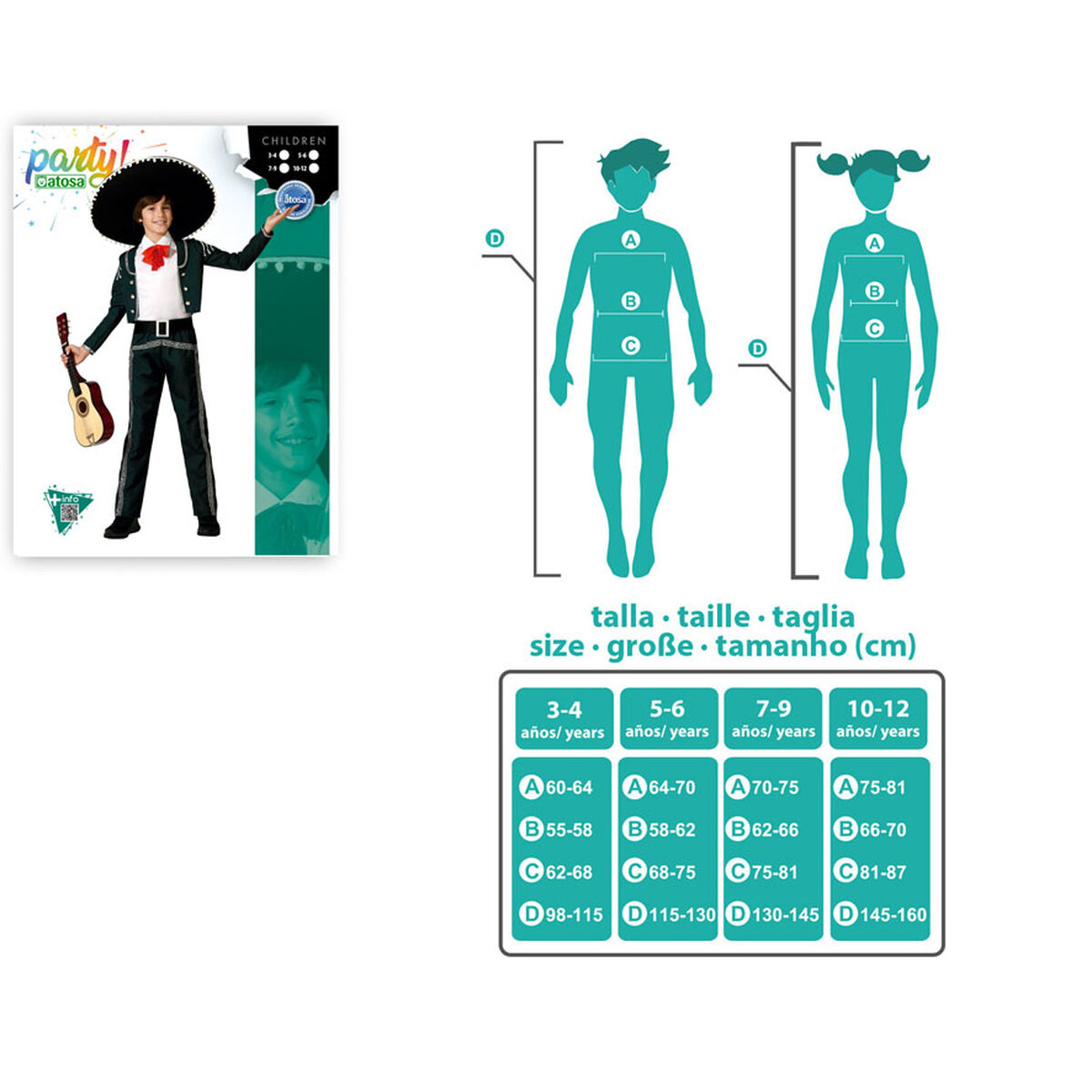 Costume per Bambini Mariachi - Immagine 5