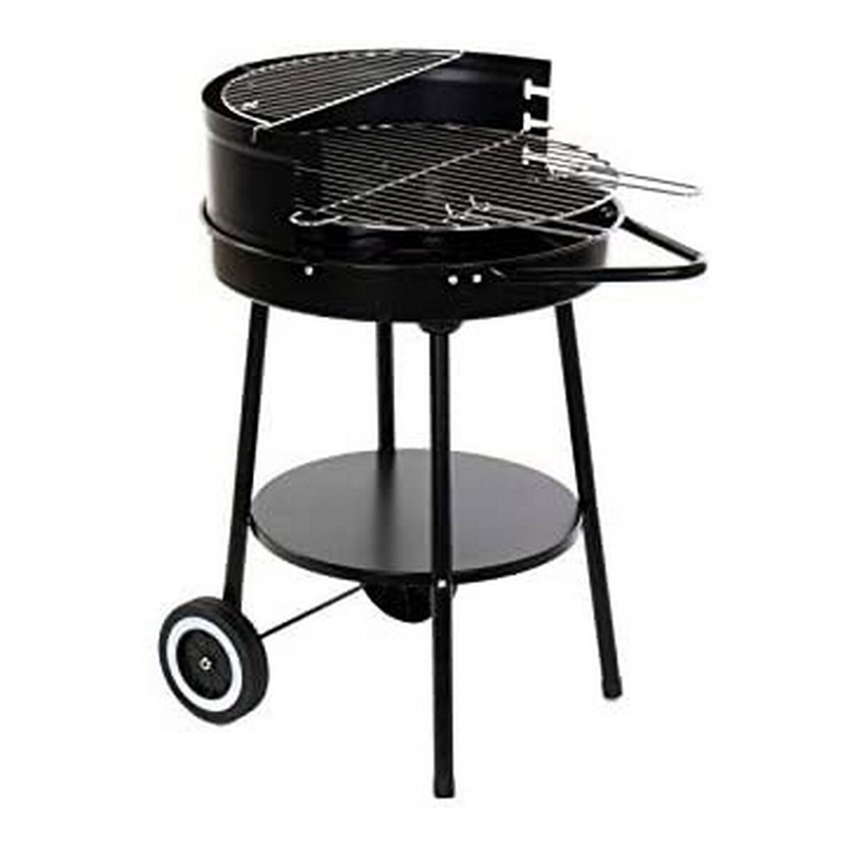 Barbecue a Carboni con Ruote DKD Home Decor Nero Metallo Plastica 59 x 49,5 x 82 cm - Immagine 2