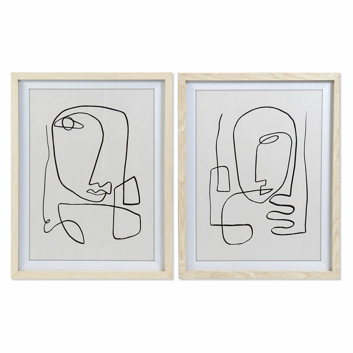 Quadro DKD Home Decor Cristallo Abete Legno MDF 55 x 2 x 70 cm