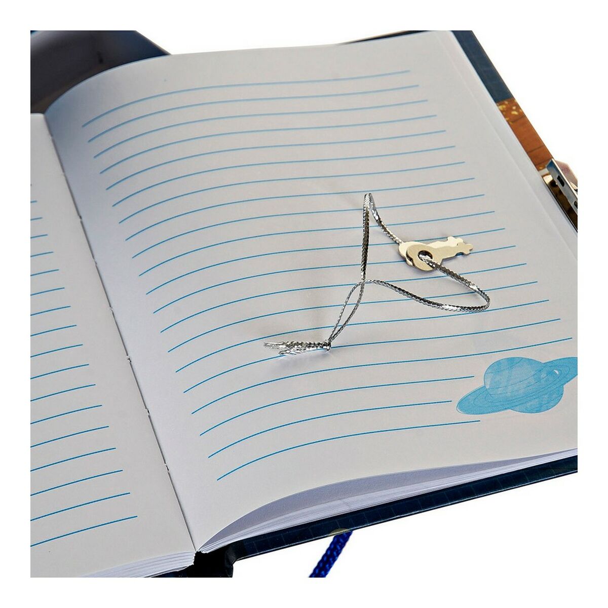 Diario con Accessori DKD Home Decor Azzurro 23 x 5 x 18,3 cm - Immagine 2