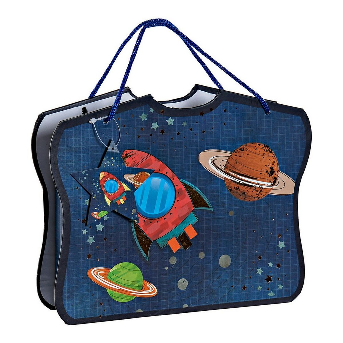 Diario con Accessori DKD Home Decor Azzurro 23 x 5 x 18,3 cm - Immagine 3
