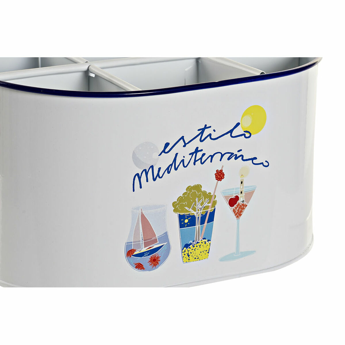 Secchiello per il ghiaccio DKD Home Decor Bianco Multicolore Metallo 24,5 x 17 x 13 cm - Immagine 3