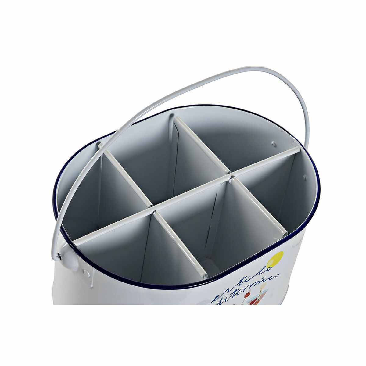 Secchiello per il ghiaccio DKD Home Decor Bianco Multicolore Metallo 24,5 x 17 x 13 cm - Immagine 2