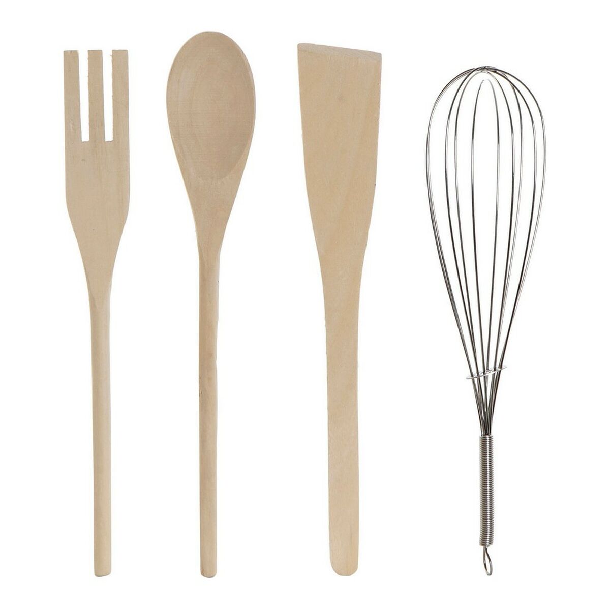 Contenitore per Utensili da Cucina DKD Home Decor Acciaio inossidabile Pino Dolomite 11,5 x 11,5 x 26 cm 1 L - Immagine 4