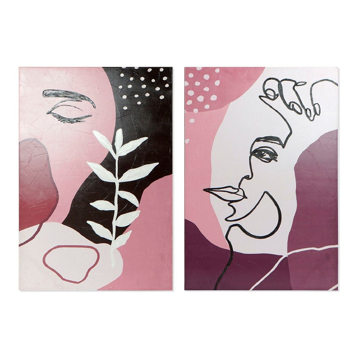 Tela DKD Home Decor Eye Pino Tela 80 x 3 x 120 cm