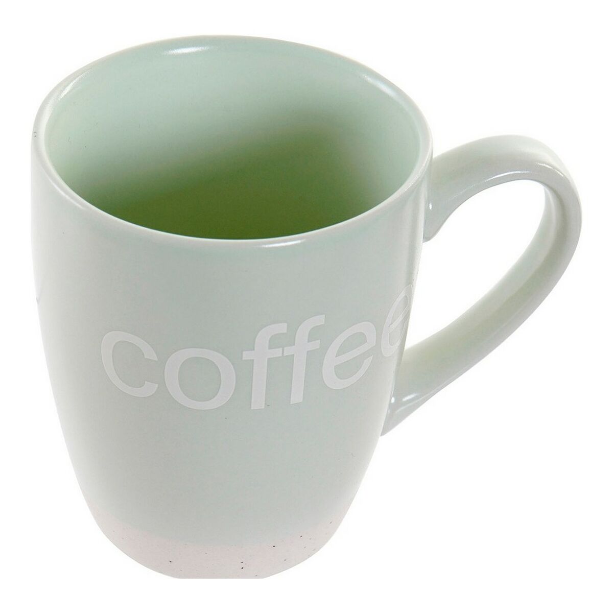Tazza Mug DKD Home Decor Multicolore Azzurro Rosa Legno d'albero della gomma Verde Gres 160 ml (3 Unità) (7 pcs) - Immagine 4