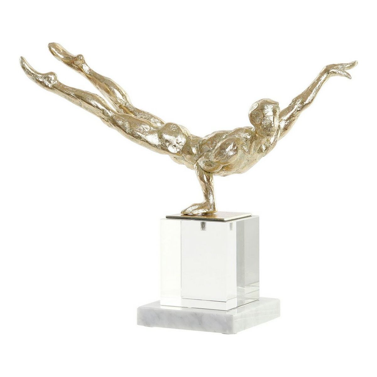 Statua Decorativa DKD Home Decor Dorato Ginnasta 30 x 10 x 27 cm 4 Kg