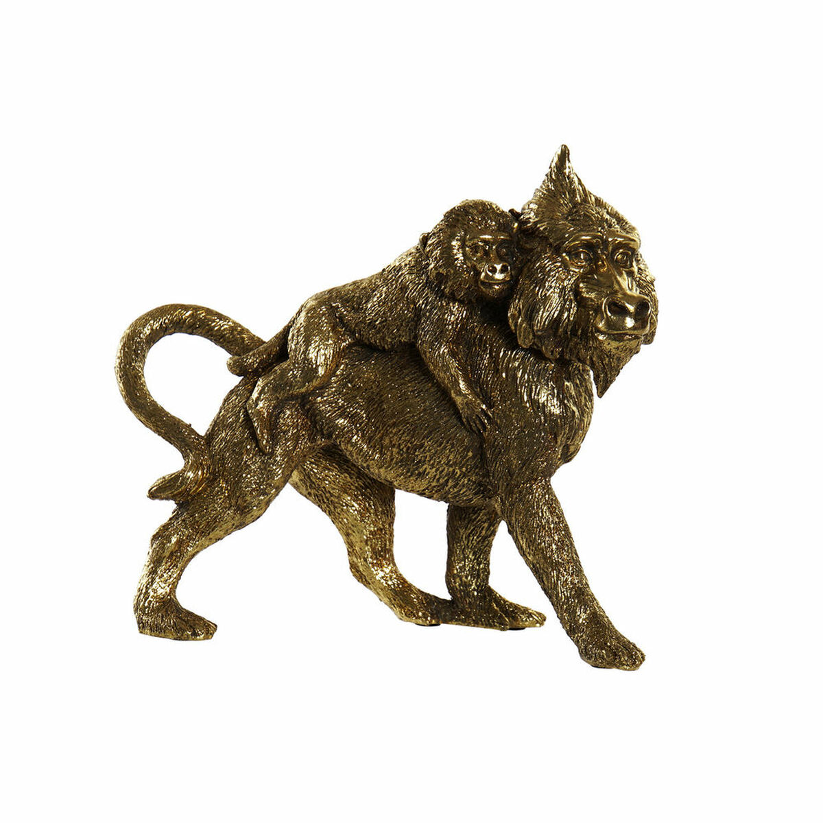 Statua Decorativa DKD Home Decor FZ-93397 Dorato Coloniale Scimmie 21 x 8,5 x 18,5 cm