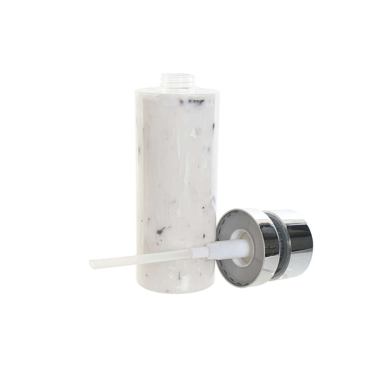 Portasapone DKD Home Decor Bianco polistirene ABS Moderno 6,5 x 6,5 x 21,5 cm Cucina - Immagine 3