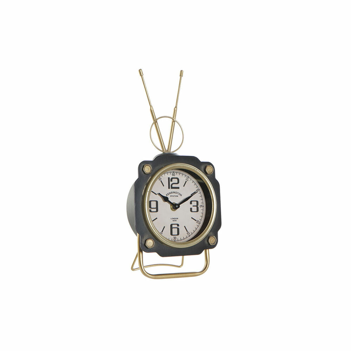 Orologio da Tavolo DKD Home Decor Nero Dorato Vintage