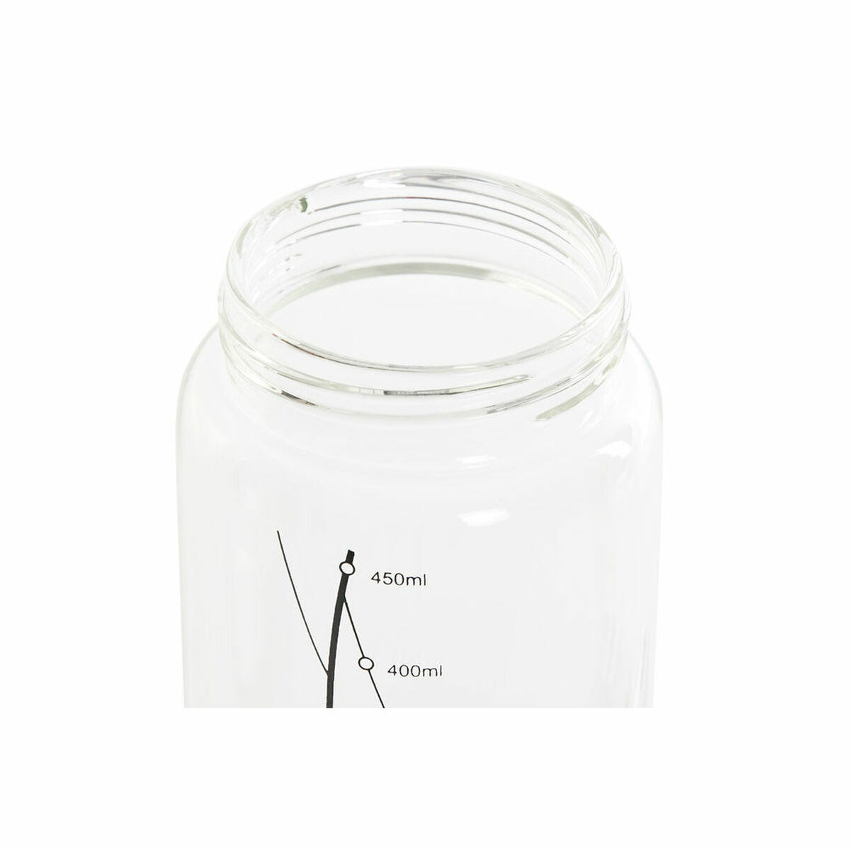 Oliera DKD Home Decor Nero Trasparente Acciaio inossidabile Vetro Borosilicato 450 ml - Immagine 2