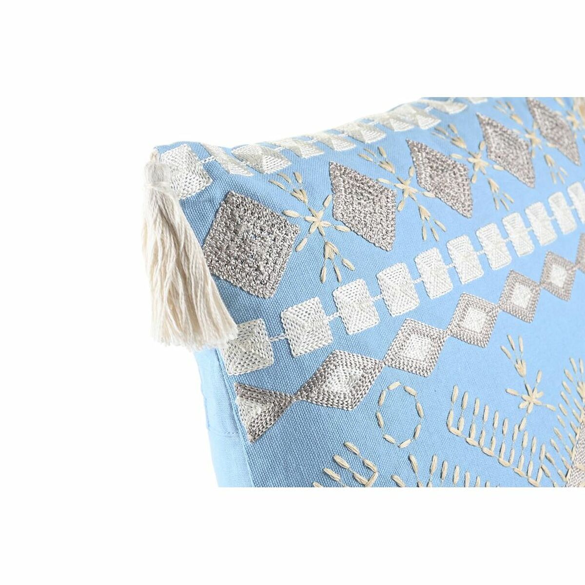 Cuscino DKD Home Decor Azzurro Bianco 40 x 15 x 40 cm - Immagine 2