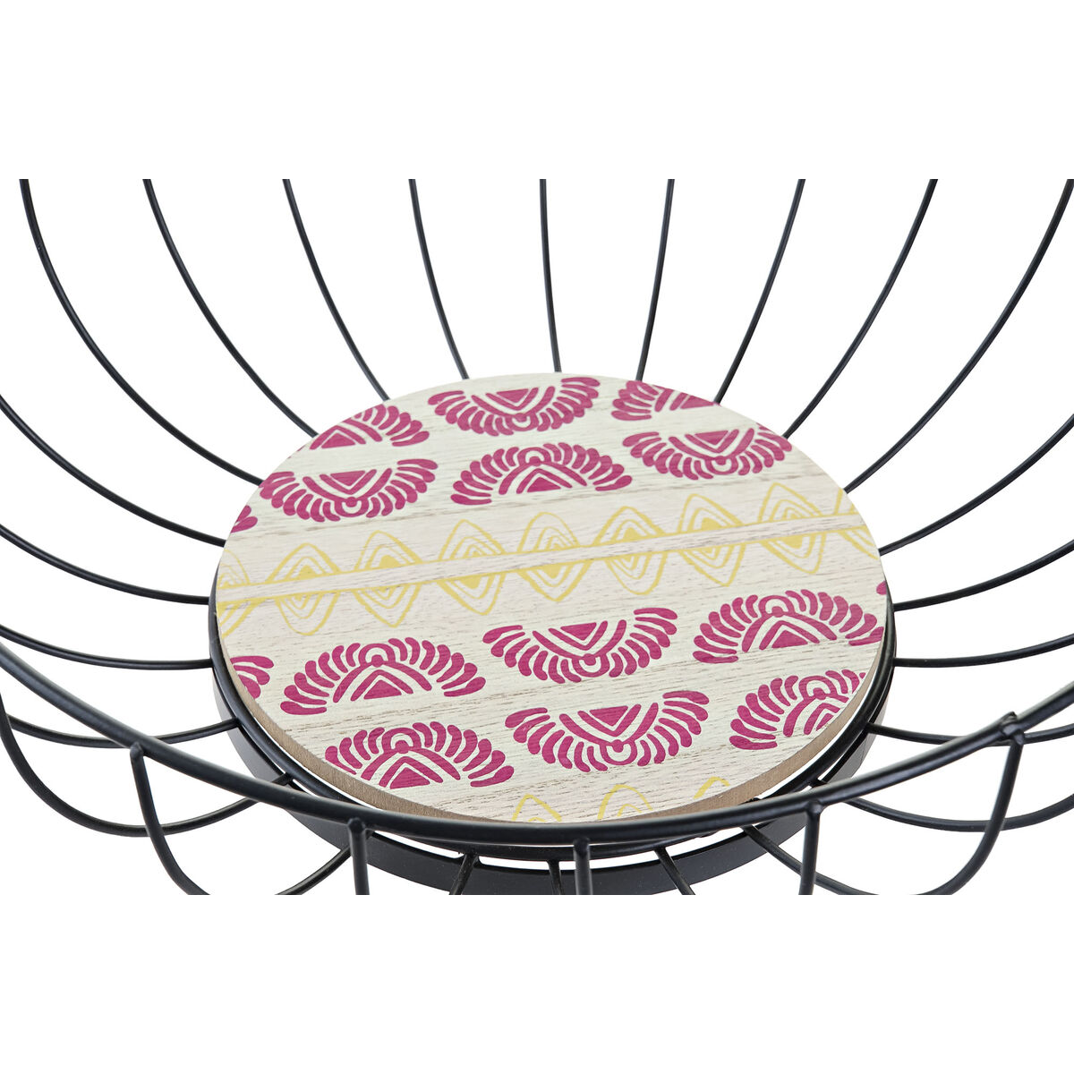 Portafrutta DKD Home Decor Azzurro Turchese Metallo Legno MDF 28 x 28 x 11 cm (2 Unità) - Immagine 2