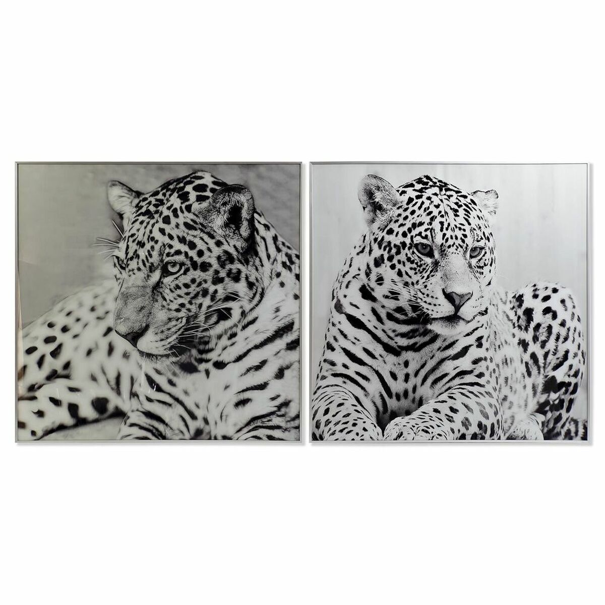 Quadro DKD Home Decor Alluminio Cristallo 100 x 2,5 x 100 cm