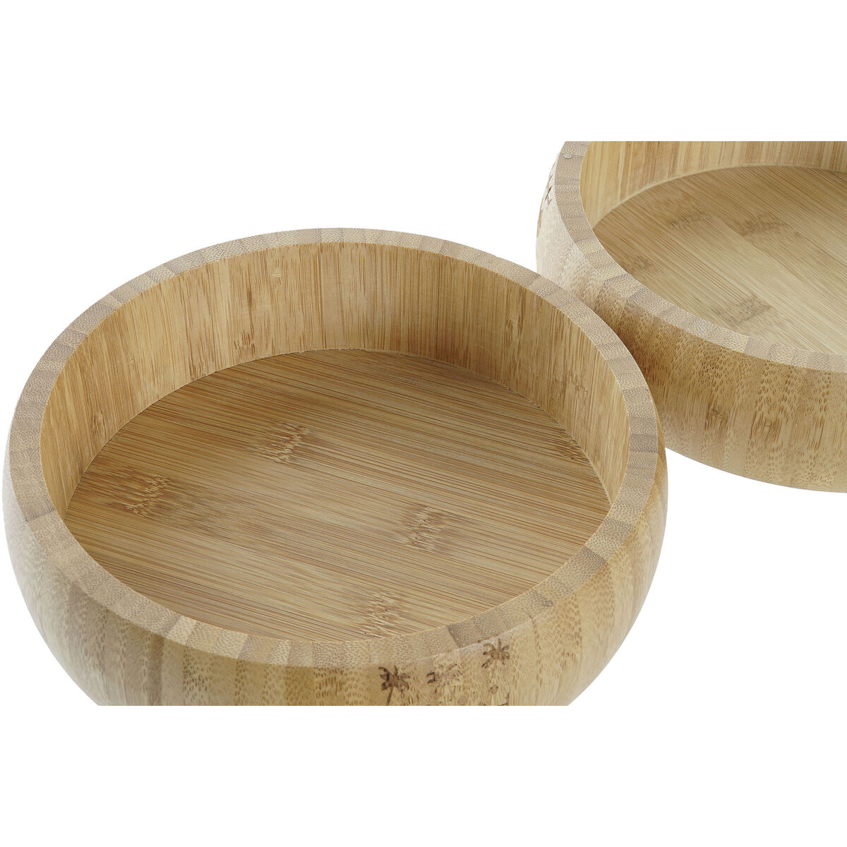 Insalatiera DKD Home Decor Naturale Bambù 20 x 20 x 5 cm - Immagine 3