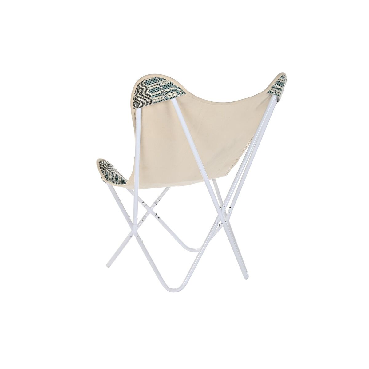 Poltrona da giardino DKD Home Decor Azzurro Bianco Verde Ferro 74 x 65 x 90 cm - Immagine 4