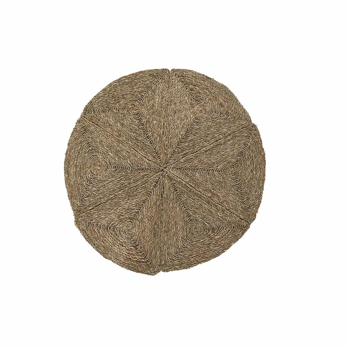 Tappeto DKD Home Decor 150 x 0,5 x 150 cm Naturale Poliestere Erba di mare