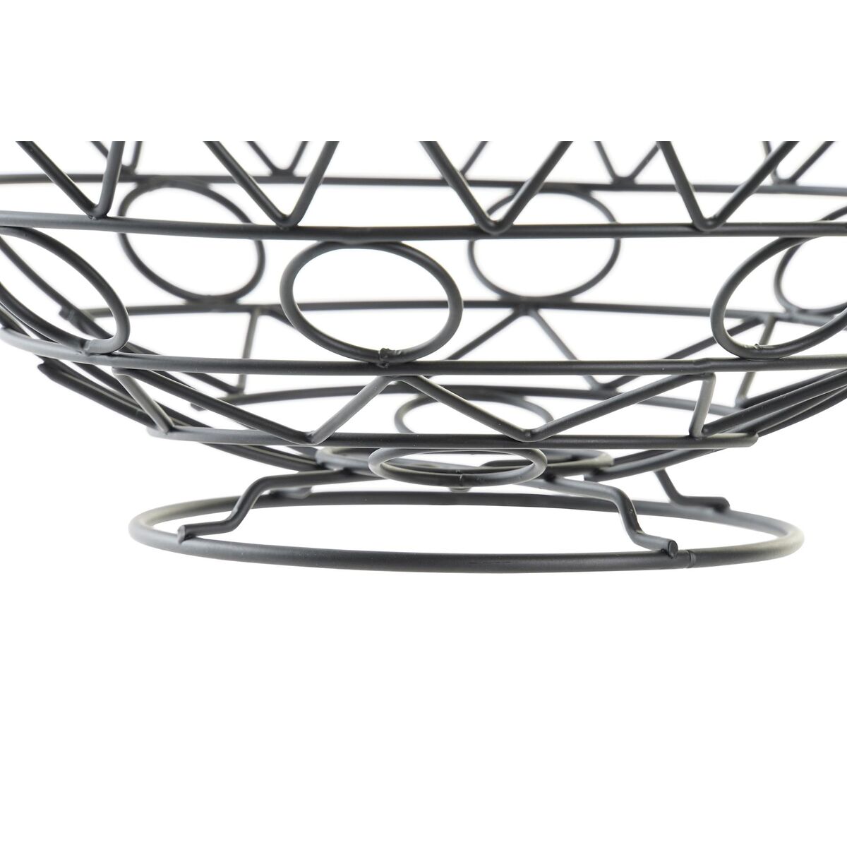 Portafrutta DKD Home Decor Nero Metallo Alluminio Geometrico 28 x 28 x 10 cm - Immagine 2
