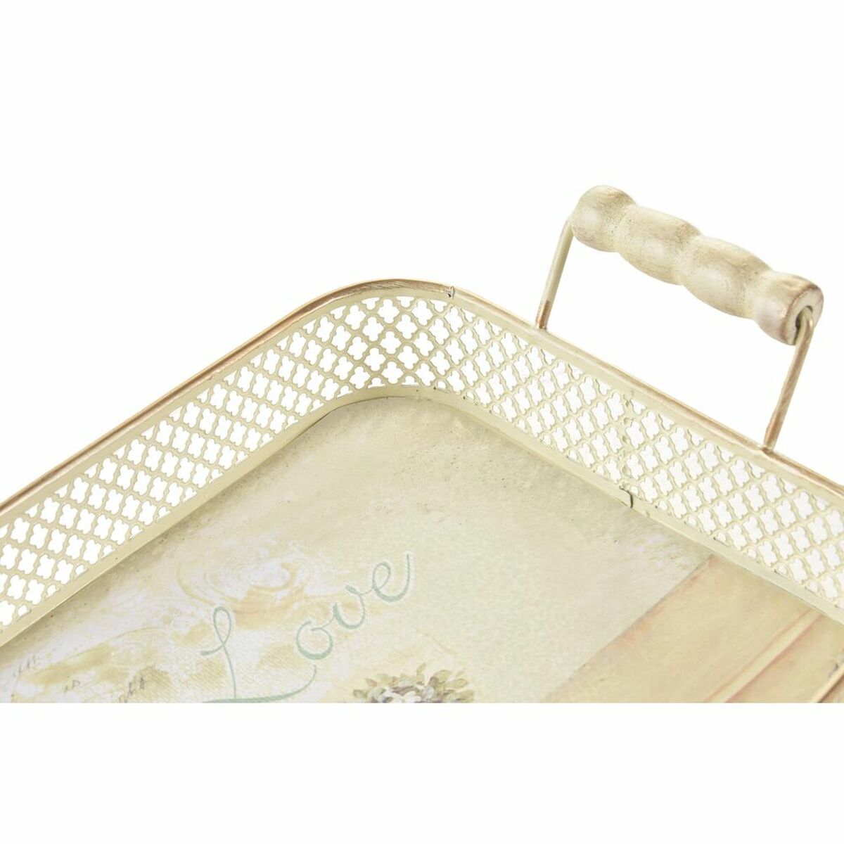 Set di Vassoi DKD Home Decor Rosa Metallo Alluminio 8 cm 40 x 21 x 8 cm (3 Unità) - Immagine 2