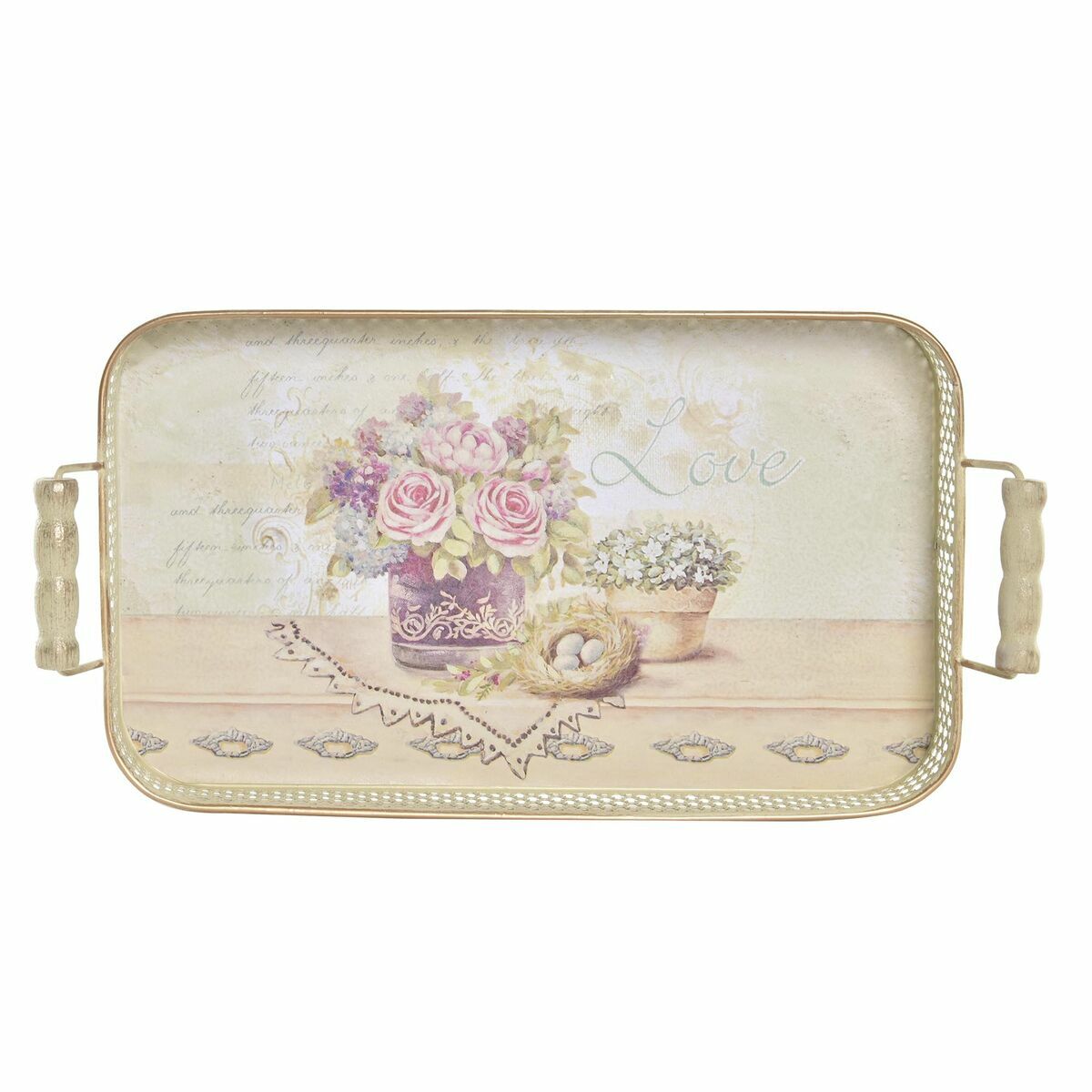 Set di Vassoi DKD Home Decor Rosa Metallo Alluminio 8 cm 40 x 21 x 8 cm (3 Unità) - Immagine 3