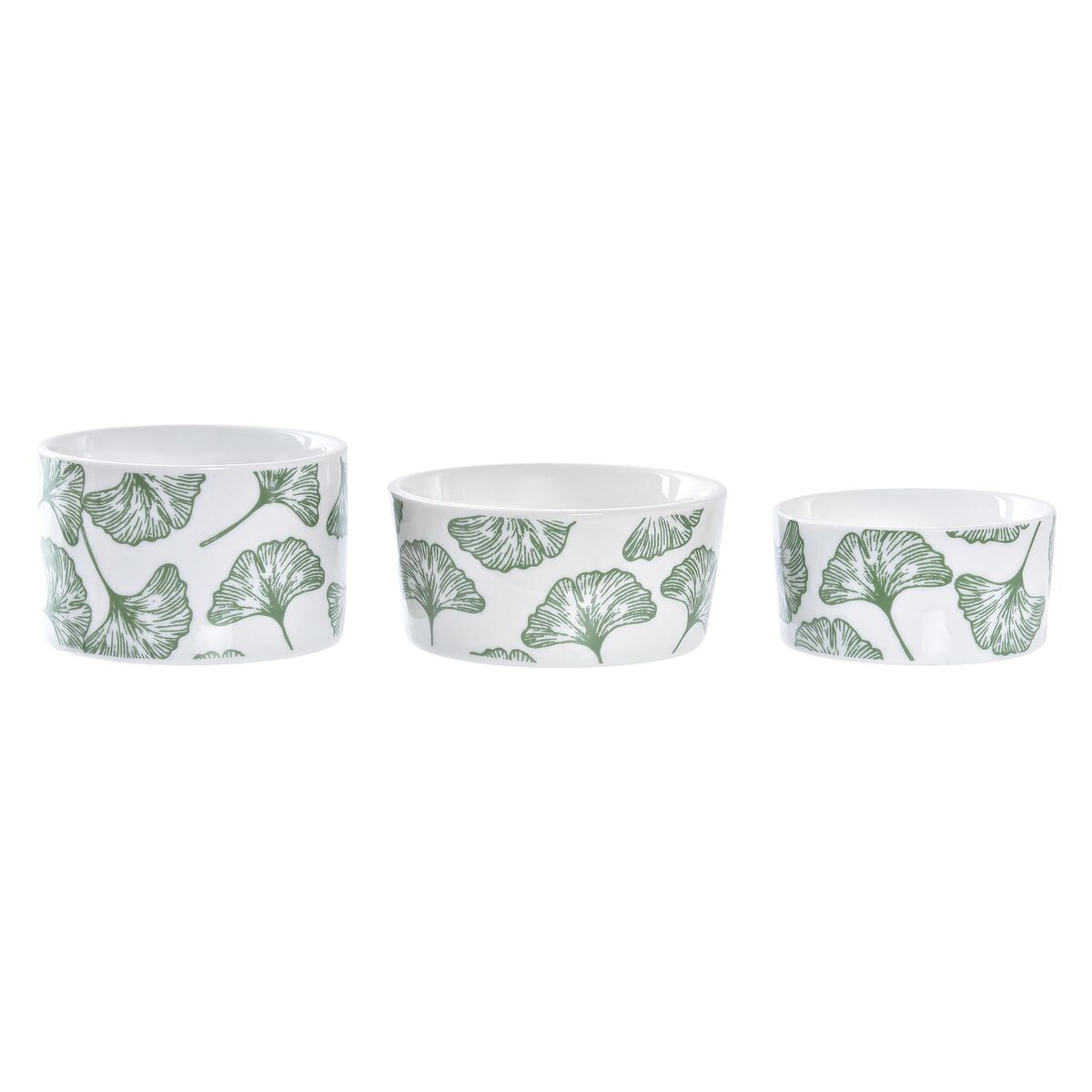 Set da Aperitivo DKD Home Decor Bambù Gres Fogli Tropicale 4 Pezzi 18 x 18 x 1 cm - Immagine 3