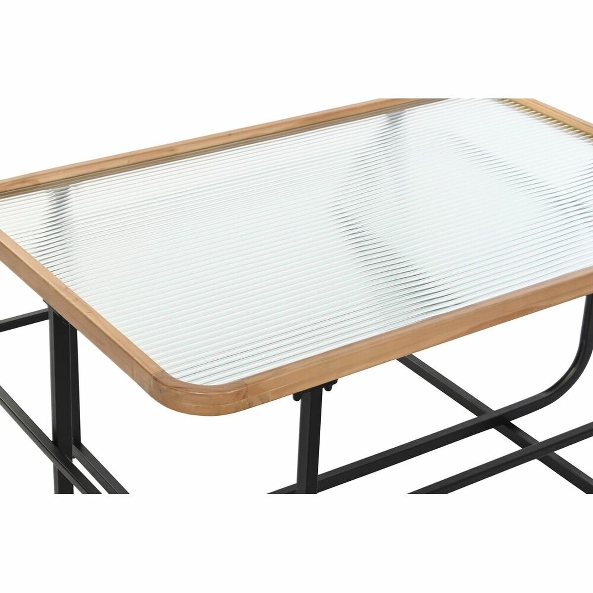 Tavolino da Caffè DKD Home Decor Cristallo Metallo (90 x 60 x 46 cm) - Immagine 2