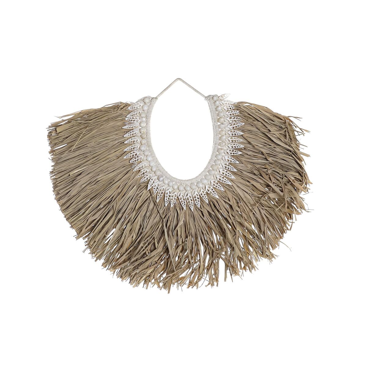 Decorazione da Parete DKD Home Decor Beige Marrone Conchiglie Fibra (70 x 3 x 57 cm)