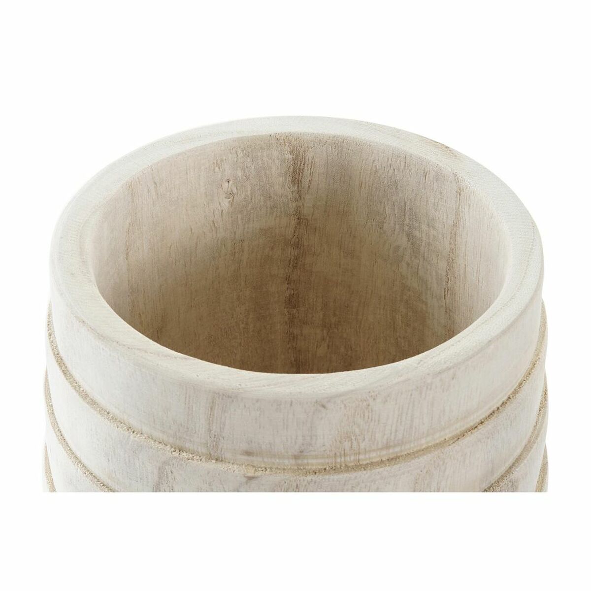 Vaso DKD Home Decor Marrone Naturale Quadrato Boho 17 x 17 x 16 cm - Immagine 3