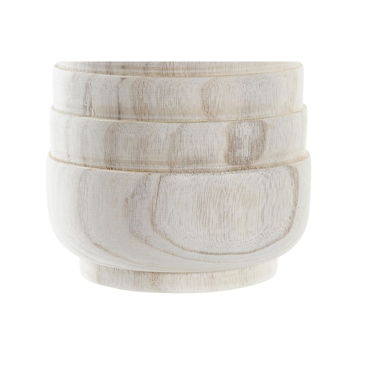 Vaso DKD Home Decor Marrone Naturale Quadrato Boho 17 x 17 x 16 cm - Immagine 2