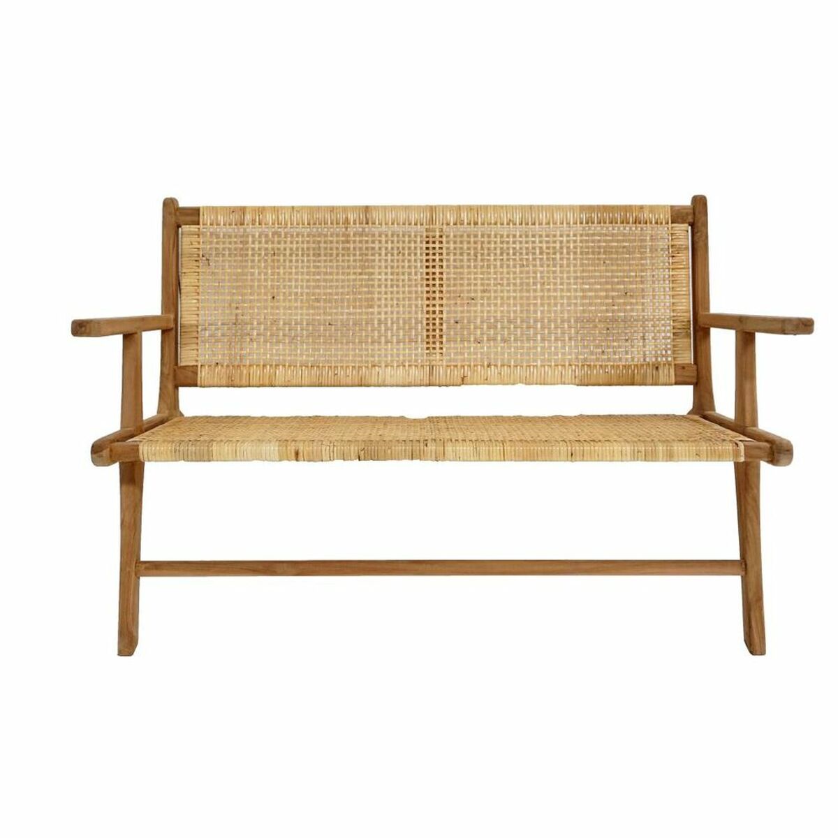 Panca DKD Home Decor Marrone Naturale 120 x 76 x 68 cm - Immagine 7