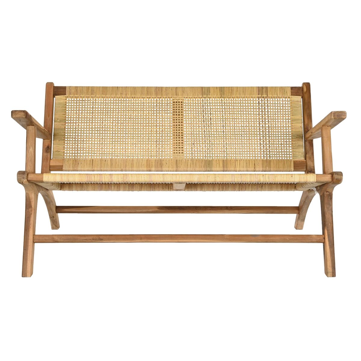 Panca DKD Home Decor Marrone Naturale 120 x 76 x 68 cm - Immagine 3