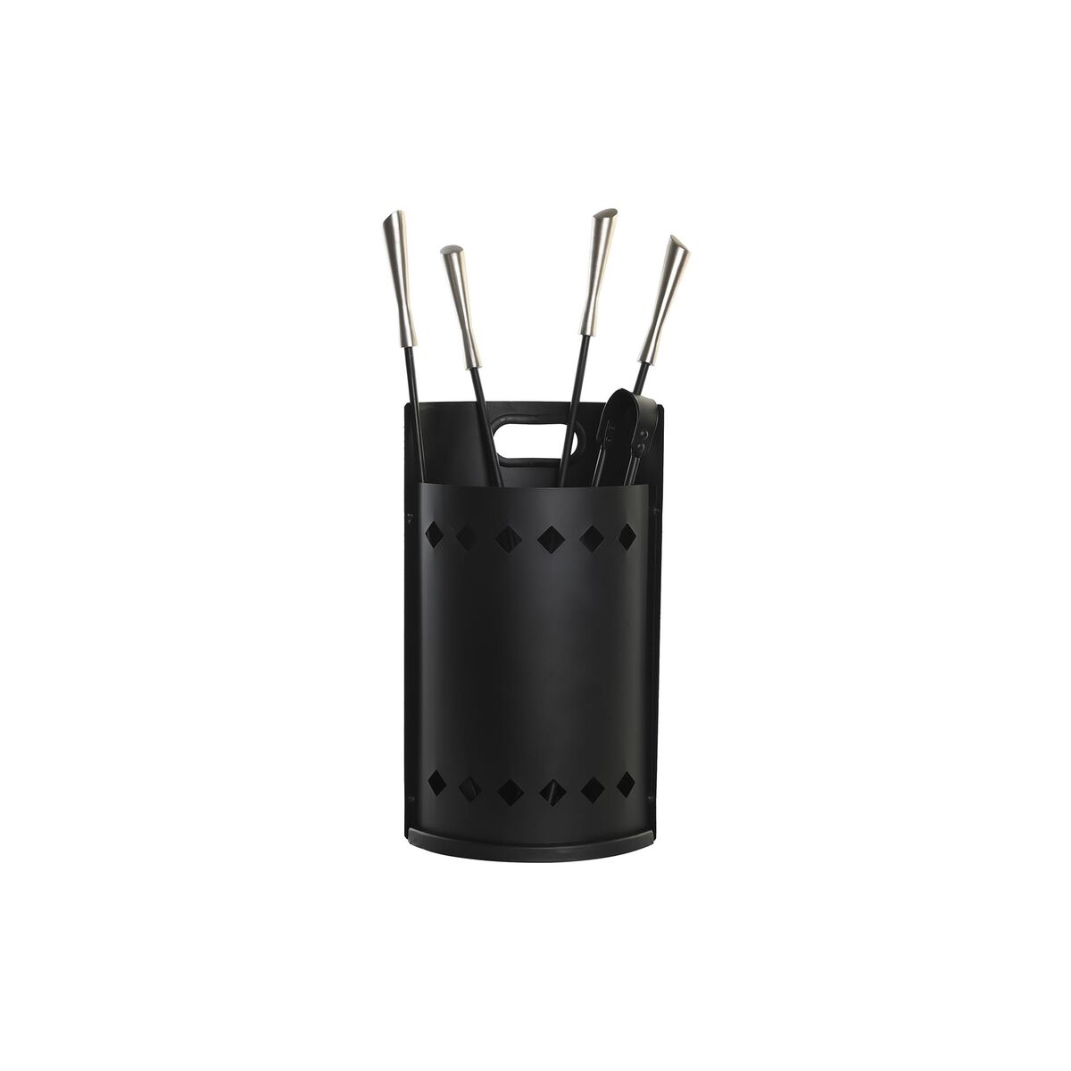 Utensili da Camino DKD Home Decor Acciaio inossidabile Acciaio (4 Pezzi) - Immagine 3