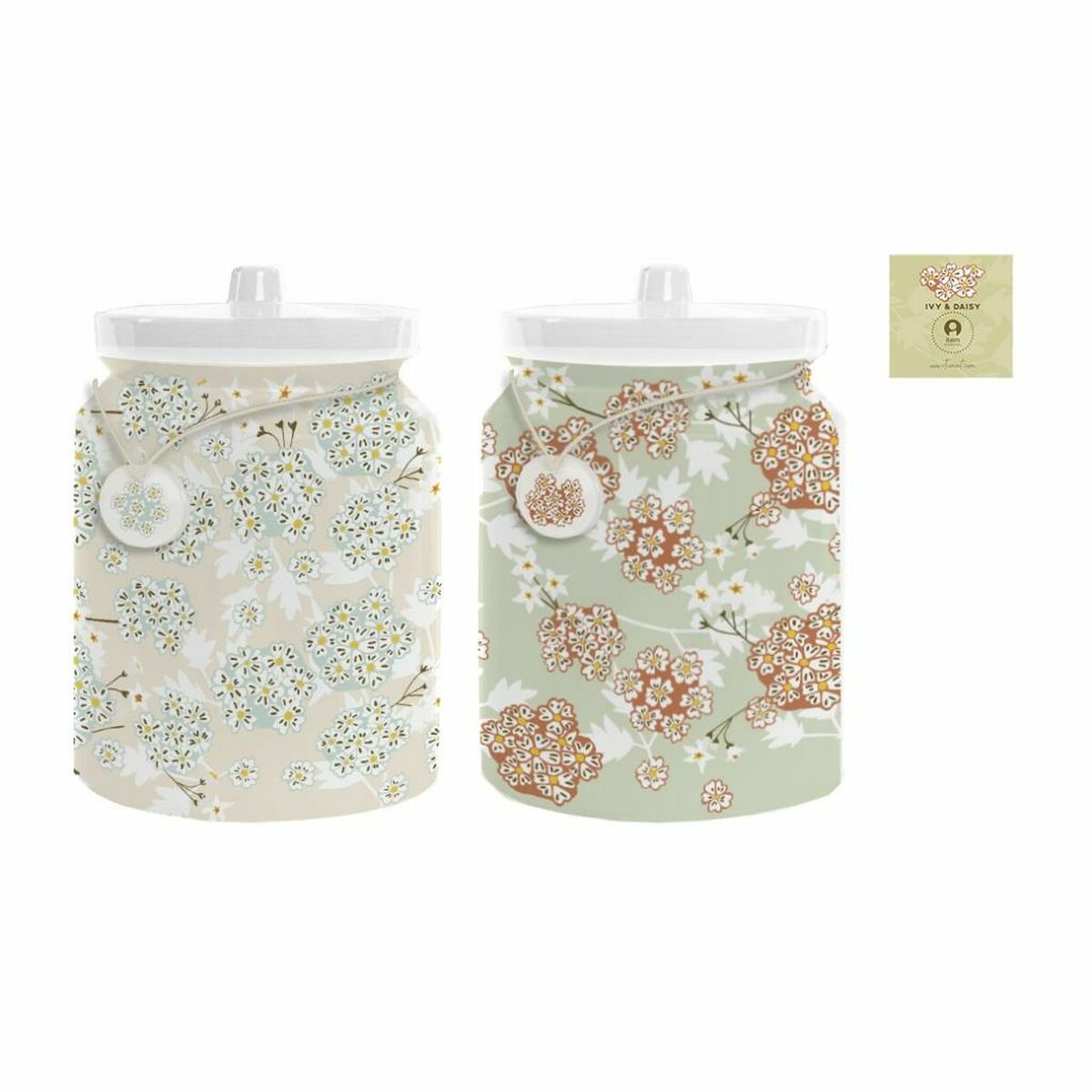 Barattolo DKD Home Decor 12 x 12 x 16 cm 1 L Dolomite Tradizionale (2 Unità) - Immagine 2