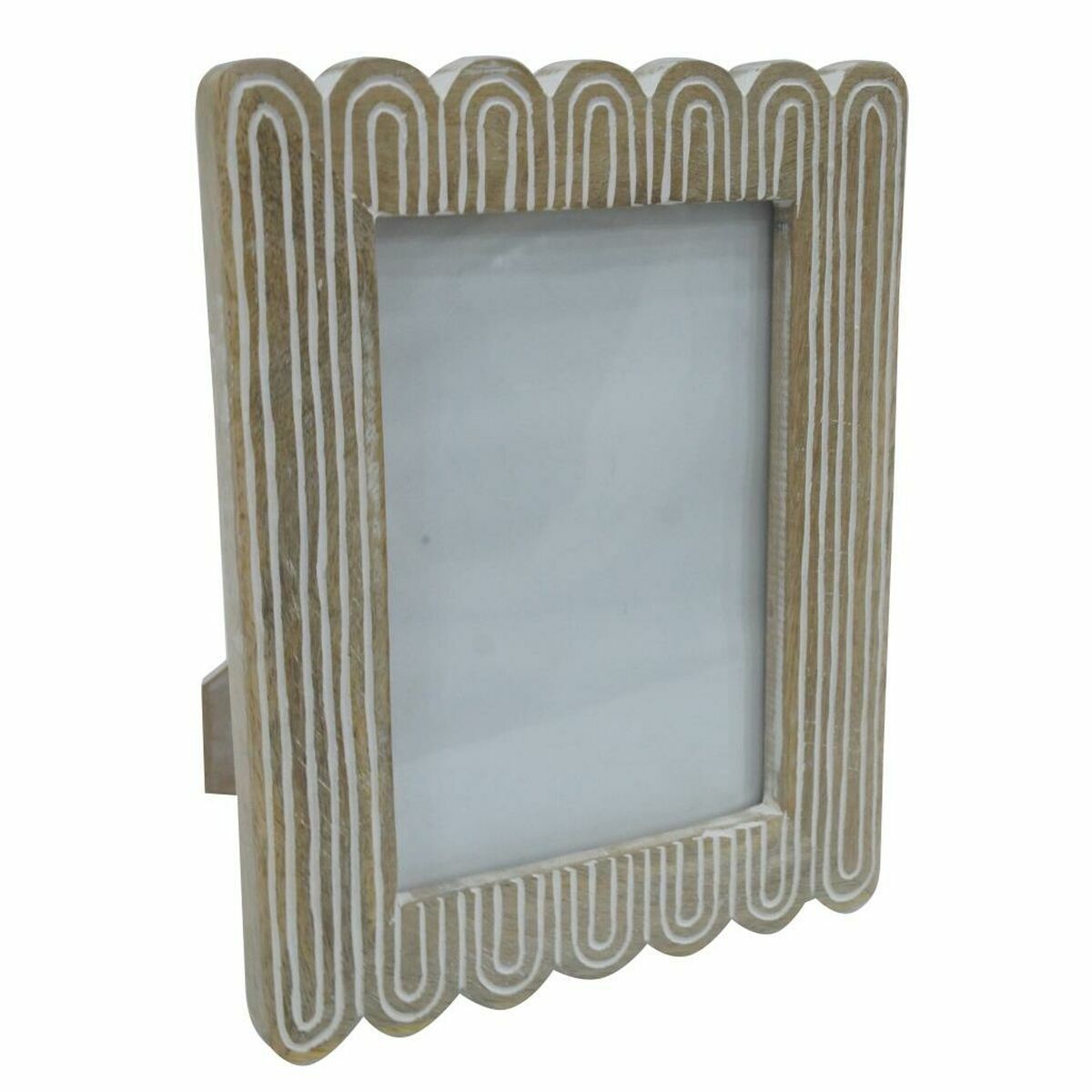 Cornice Portafoto DKD Home Decor 18,5 x 2 x 23 cm Naturale Coloniale Legno di mango 20 x 2 x 24 cm