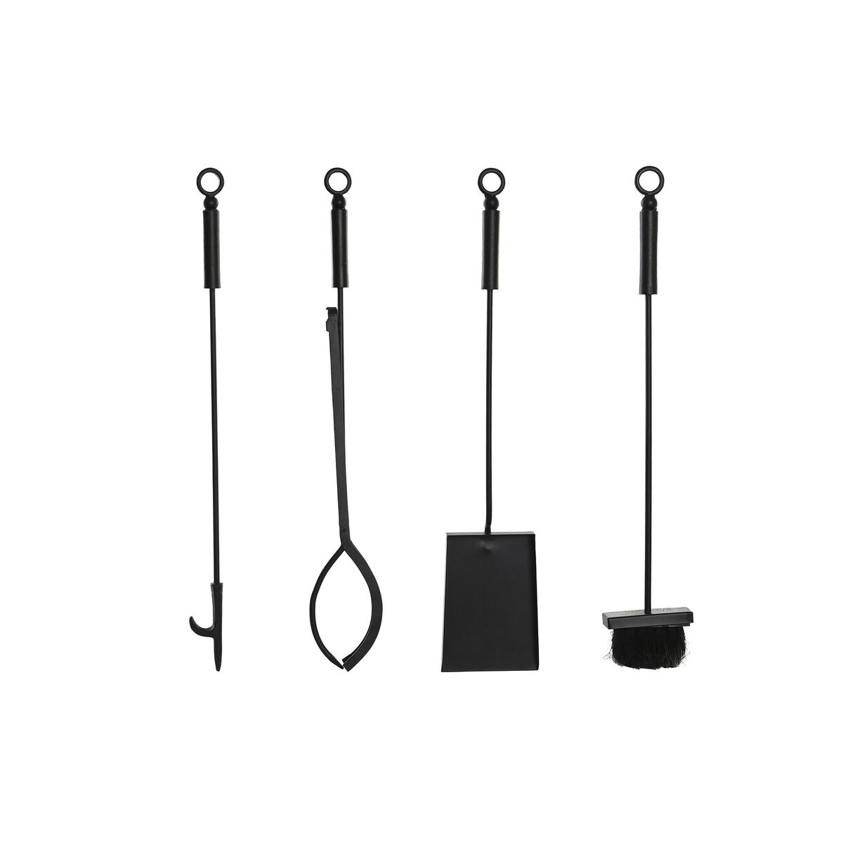 Utensili da Camino DKD Home Decor Acciaio (19 x 19 x 70 cm) - Immagine 3