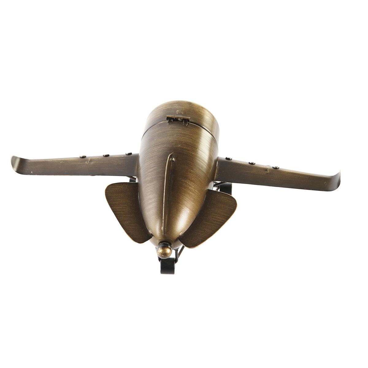 Orologio da Tavolo DKD Home Decor Dorato Argentato Aereo (2 Unità) - Immagine 4