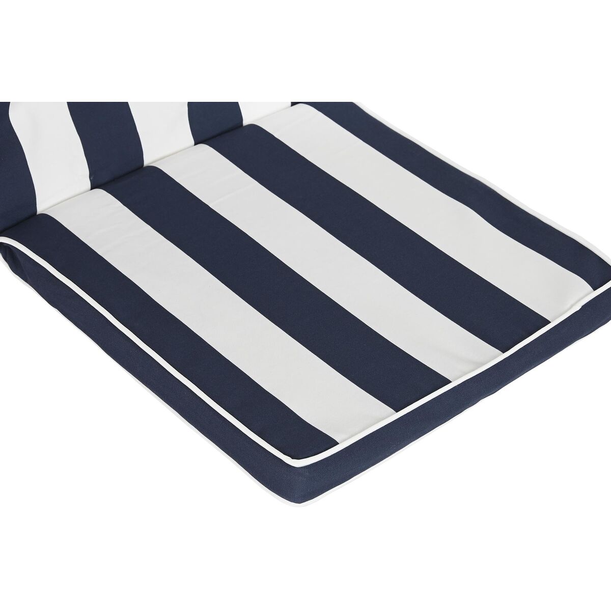 Cuscino DKD Home Decor Bianco Blu Marino Righe 42 x 4 x 115 cm - Immagine 5