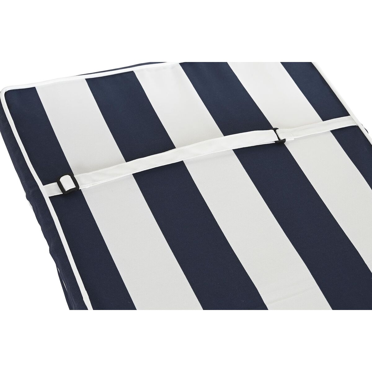 Cuscino DKD Home Decor Bianco Blu Marino Righe 42 x 4 x 115 cm - Immagine 2