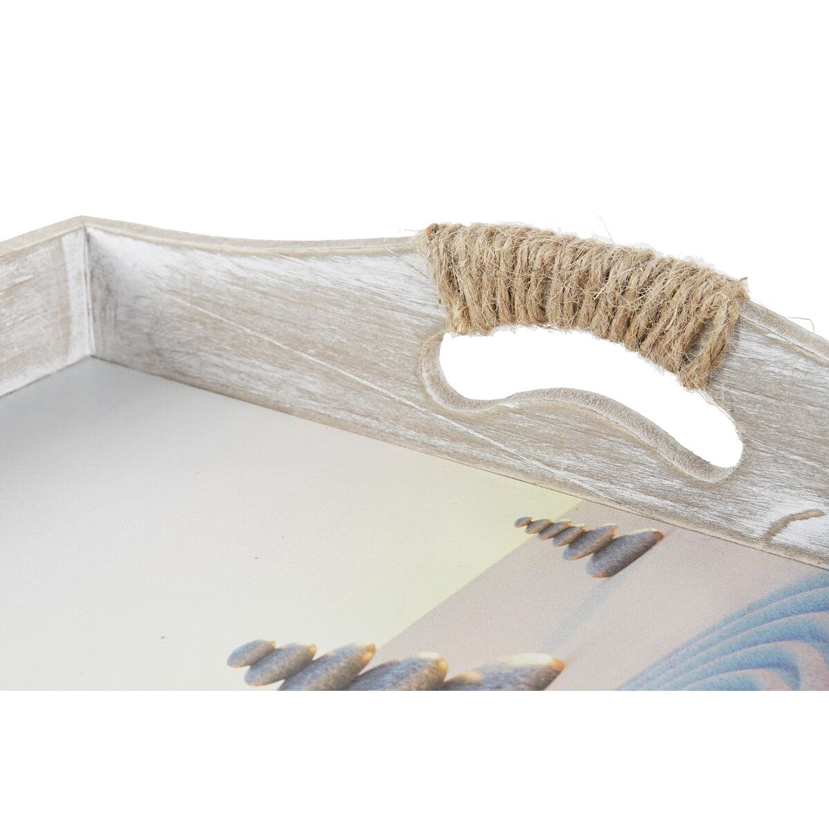 Set di Vassoi DKD Home Decor 40 x 30 x 6 cm Legno MDF (2 Unità) - Immagine 2