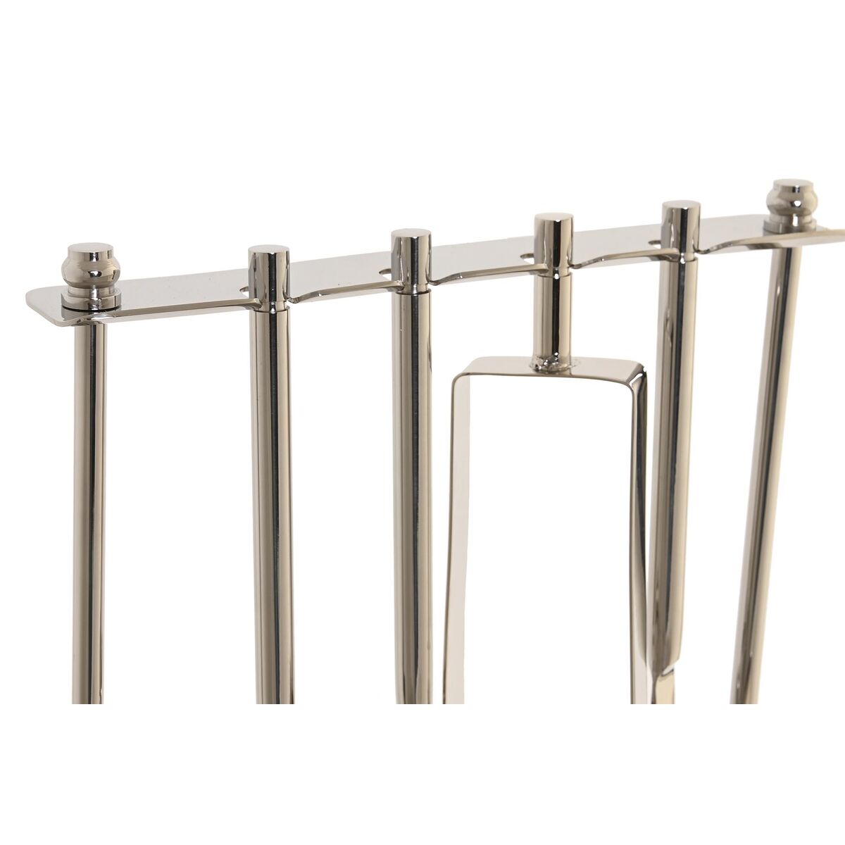 Set da Cocktail DKD Home Decor 25,5 x 9 x 30 cm Naturale Argentato Acciaio inossidabile Acacia - Immagine 2