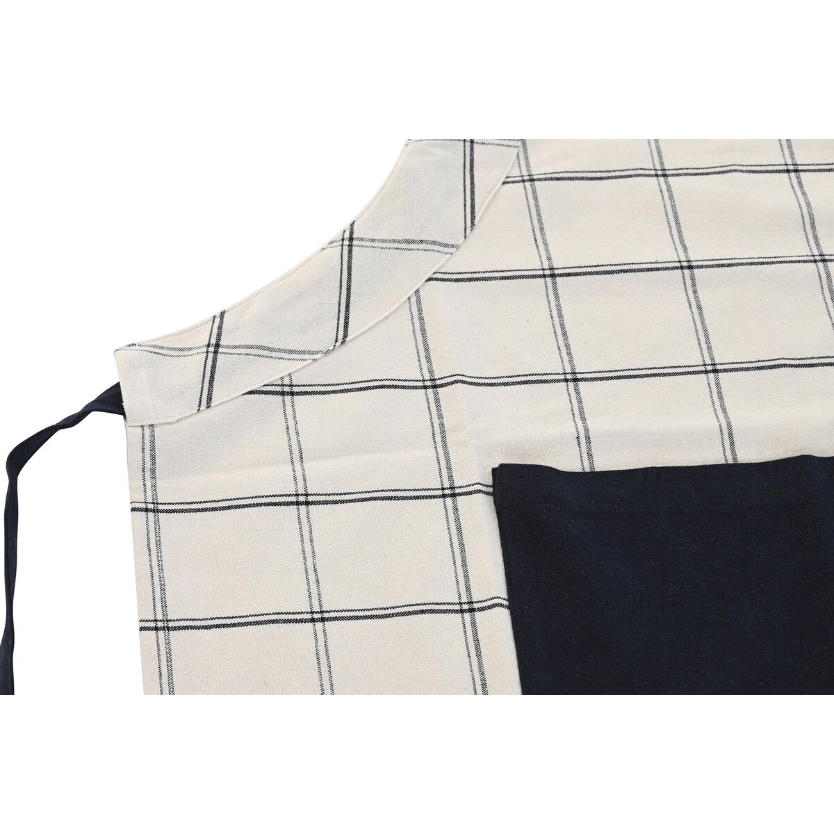 Grembiule con Tasca DKD Home Decor 70 x 1 x 85 cm Nero Beige Azzurro Cotone - Immagine 2