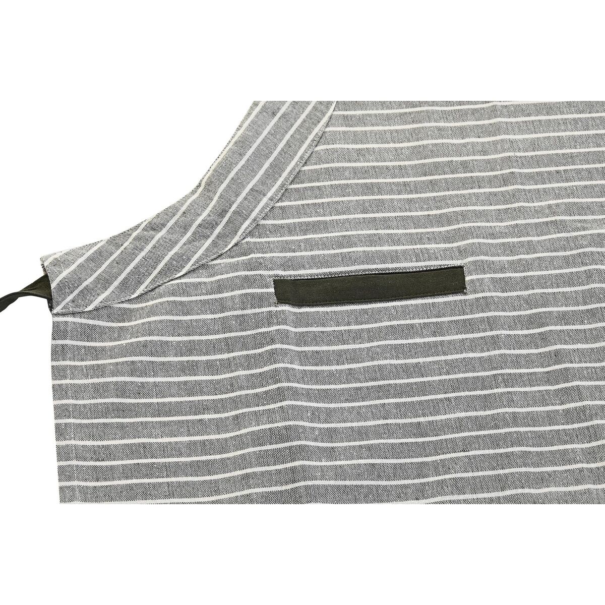 Grembiule con Tasca DKD Home Decor 70 x 1 x 85 cm Grigio Cotone Bianco Verde - Immagine 2